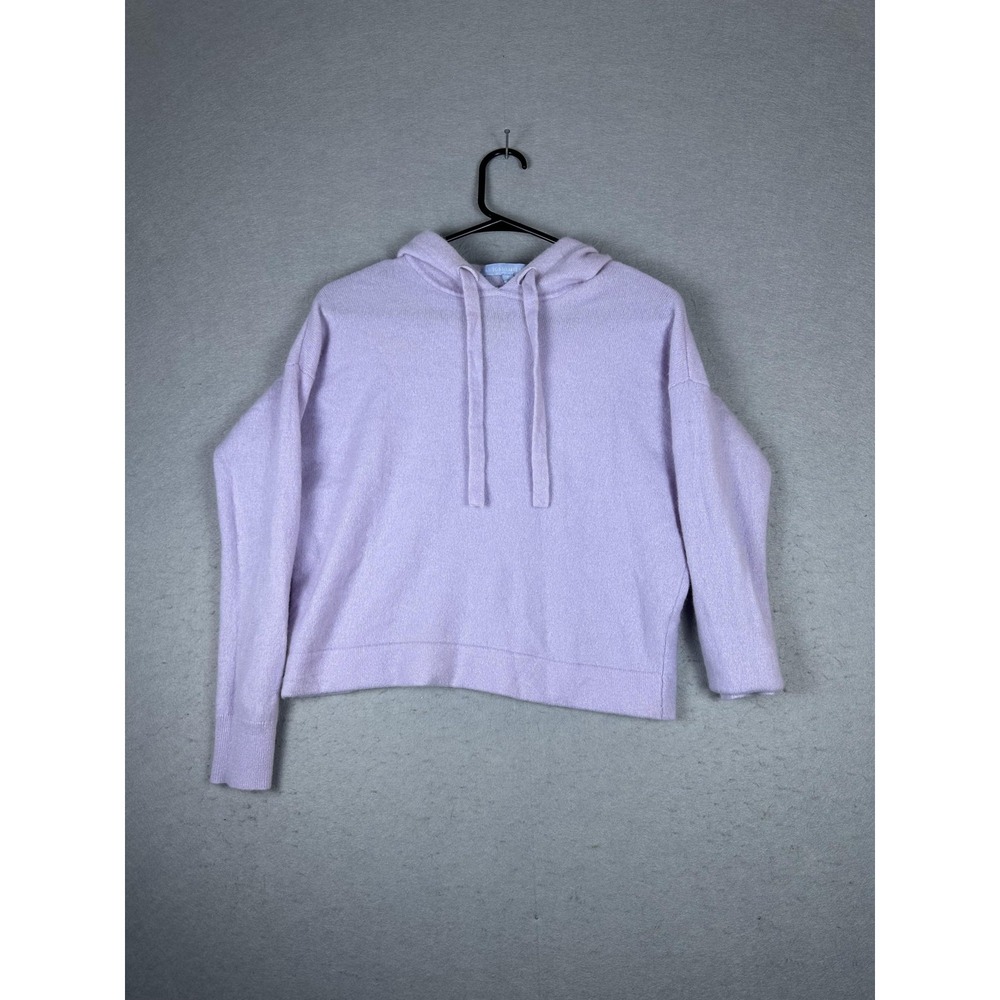 Antonio Melani Hoodie Womens Small Purple Pullover Sweater Soft Knit Cozy Casual